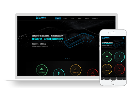 PBOOTCMS响应式刷卡pos机金融数据支付电子科技公司网站模板源码下载(自适应手机端)