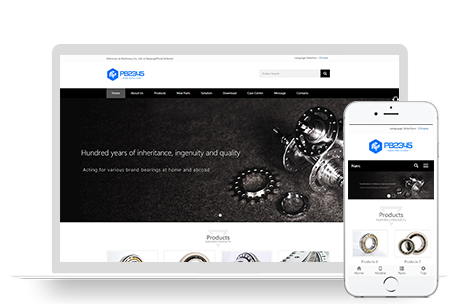 PBOOTCMS响应式简繁英语三语黑色轴承齿轮机械制造企业模板机械齿轮设备网站源码下载(自适应手机版)